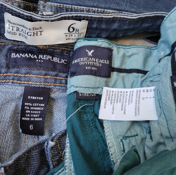 Lot 9 Sz 4 6 Shorts American Eagle Abercrombie Gap J Crew Banana Republic Jean - Picture 10 of 12